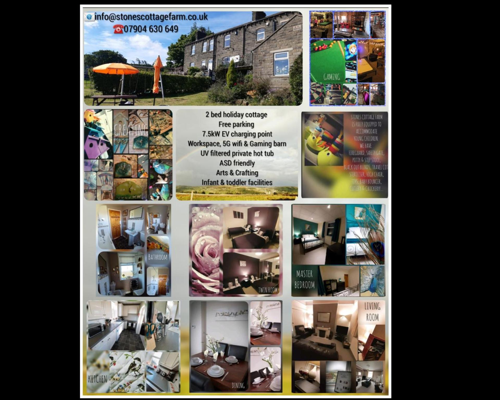 Stones Cottage Farm: Rural Retreat with Gaming Barn and EV Charging Oxenhope Exterior photo
