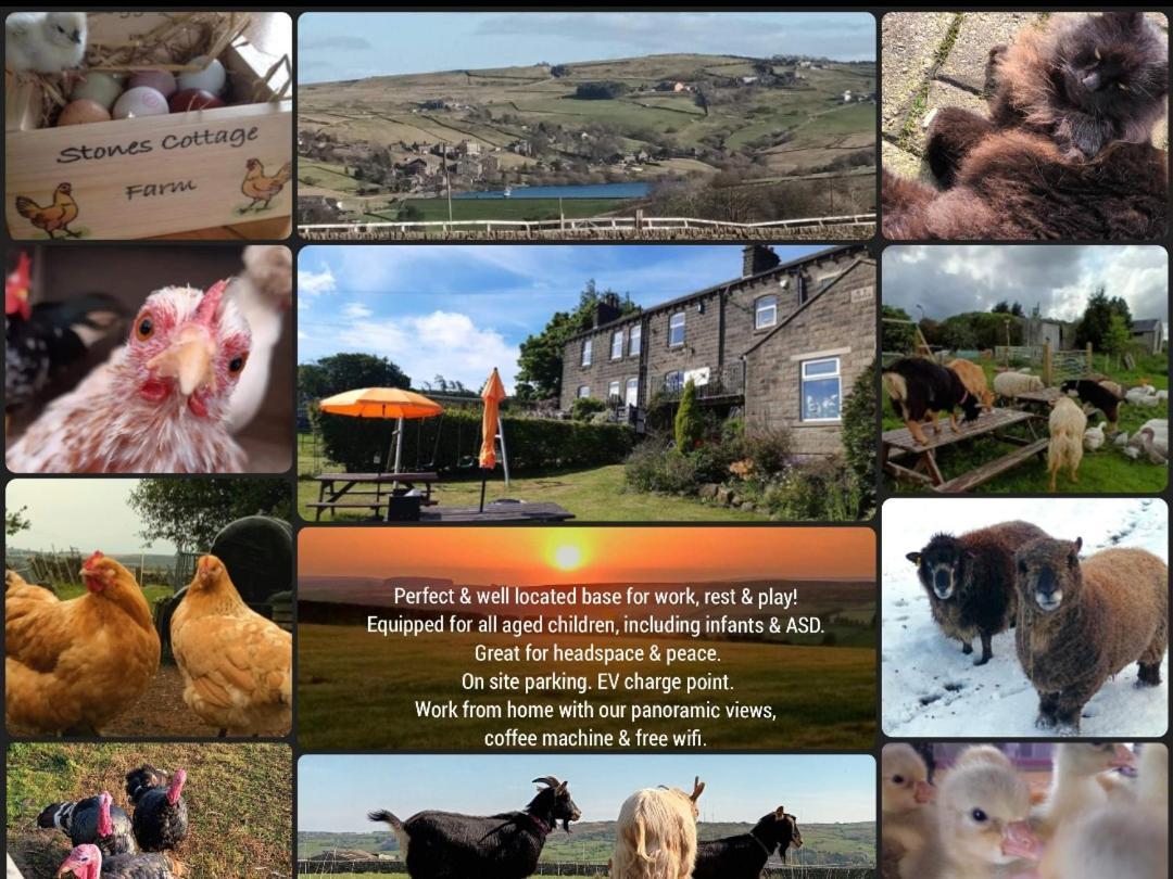 Stones Cottage Farm: Rural Retreat with Gaming Barn and EV Charging Oxenhope Exterior photo